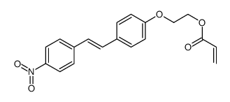 2-[4-[2-(4-nitrophenyl)ethenyl]phenoxy]ethyl prop-2-enoate Structure
