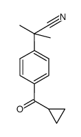 2-(4-cyclopropanecarbonyl-phenyl)-2-methyl-propionitrile结构式