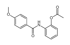 2-(4-methoxybenzamido)phenyl acetate Structure