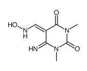 6-Amino-5-[(hydroxyamino)methylene]-1,3-dimethylhydroiracyl结构式