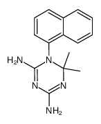 4,6-diamino-1-(1'-naphthyl)-1,2-dihydro-2,2-dimethyl-s-triazine结构式