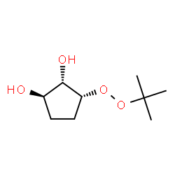 1,2-Cyclopentanediol,3-[(1,1-dimethylethyl)dioxy]-,(1-alpha-,2-bta-,3-bta-)-(9CI)结构式