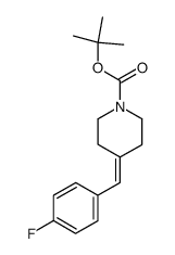 4-(4-Fluorobenzylidene)piperidine-1-carboxylic acid tert-butyl ester结构式