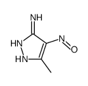 1H-Pyrazol-3-amine,5-methyl-4-nitroso-(9CI)结构式