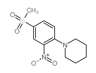 1-(4-methylsulfonyl-2-nitro-phenyl)piperidine Structure