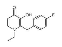 1-ethyl-2-[(4-fluorophenyl)methyl]-3-hydroxypyridin-4-one Structure