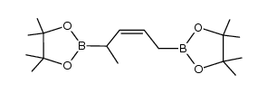 (Z)-2,2'-(pent-2-ene-1,4-diyl)bis(4,4,5,5-tetramethyl-1,3,2-dioxaborolane) Structure