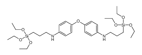 N-(3-triethoxysilylpropyl)-4-[4-(3-triethoxysilylpropylamino)phenoxy]aniline结构式