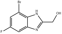 4-Bromo-6-fluoro-2-(hydroxymethyl)benzimidazole Structure