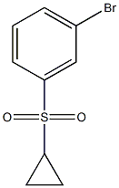 1-溴-3-(环丙基磺酰基)苯结构式