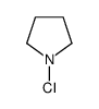 PYRROLIDINE, 1-CHLORO- Structure