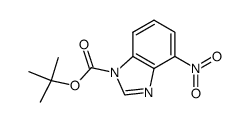 1,1-dimethylethyl 4-nitro-1H-benzimidazole-1-carboxylate结构式