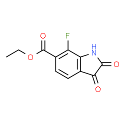 Ethyl 7-fluoro-2,3-dioxoindoline-6-carboxylate Structure