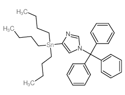 4-(tributylstannanyl)-1-trityl-1H-imidazole Structure