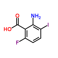 2-Amino-6-fluoro-3-iodobenzoic acid结构式