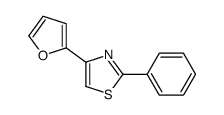 4-(furan-2-yl)-2-phenyl-1,3-thiazole结构式