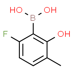6-Fluoro-2-hydroxy-3-methylphenylboronic acid Structure
