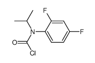 N-isopropyl-N-2,4-difluorophenylcarbamoyl chloride Structure