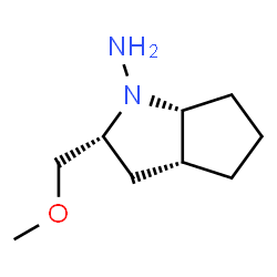 Cyclopenta[b]pyrrol-1(2H)-amine, hexahydro-2-(methoxymethyl)-, (2R,3aR,6aR)- (9CI) Structure