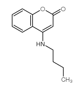 4-正丁氨基-苯并吡喃-2-酮结构式