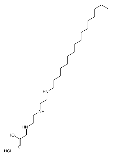 2-[2-[2-(hexadecylamino)ethylamino]ethylamino]acetic acid,hydrochloride结构式