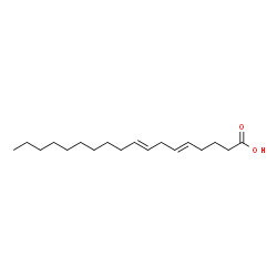 Octadeca-5,8-dienoic acid结构式