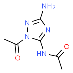 Acetamide,N-(1-acetyl-3-amino-1H-1,2,4-triazol-5-yl)- structure