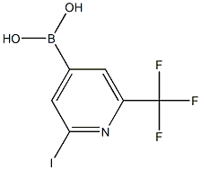 2-Iodo-6-(trifluoromethyl)pyridine-4-boronic acid结构式