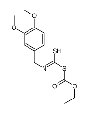 ethyl (3,4-dimethoxyphenyl)methylcarbamothioylsulfanylformate结构式