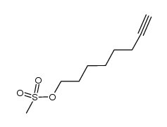 oct-7-ynyl methanesulfonate结构式