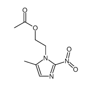 1-acetoxy-2-(5-methyl-2-nitro-imidazol-1-yl)-ethane结构式