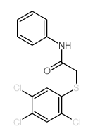 Acetamide,N-phenyl-2-[(2,4,5-trichlorophenyl)thio]- structure