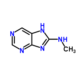 1H-Purin-8-amine,N-methyl- (9CI) structure