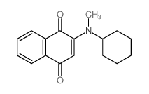 1,4-Naphthalenedione,2-(cyclohexylmethylamino)- Structure