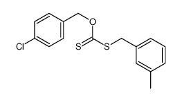 O-[(4-chlorophenyl)methyl] (3-methylphenyl)methylsulfanylmethanethioate结构式