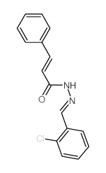 2-Propenoic acid,3-phenyl-, 2-[(2-chlorophenyl)methylene]hydrazide Structure