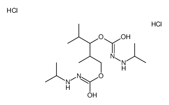 [2,4-dimethyl-3-[(propan-2-ylamino)carbamoyloxy]pentyl] N-(propan-2-ylamino)carbamate,dihydrochloride Structure