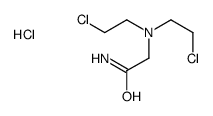 2-[bis(2-chloroethyl)amino]acetamide,hydrochloride结构式