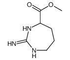 Hexahydro-2-imino-1H-1,3-diazepine-4-carboxylic acid methyl ester structure