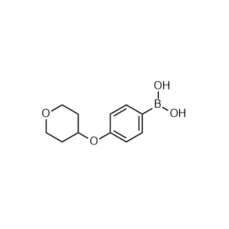 [4-(Oxan-4-yloxy)phenyl]boronicacid Structure