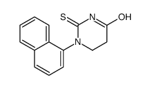 1-naphthalen-1-yl-2-sulfanylidene-1,3-diazinan-4-one结构式
