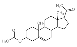 Pregna-5,7-dien-20-one,3-(acetyloxy)-, (3b)-结构式