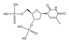 Thymidine 3',5'-disphosphate structure