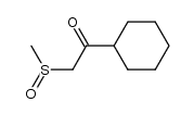Methyl-(2-oxo-2-cyclohexyl-ethyl)-sulfoxid Structure