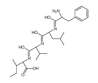 (2S,3S)-2-[[(2S)-2-[[(2S)-2-[[(2S)-2-amino-3-phenylpropanoyl]amino]-4-methylpentanoyl]amino]-3-methylbutanoyl]amino]-3-methylpentanoic acid Structure