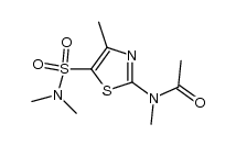 N-{5-[(Dimethylamino)sulphonyl]-4-methyl-1,3-thiazol-2-yl}-N-methylacetamide结构式
