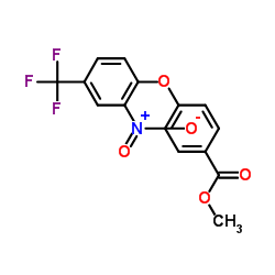 methyl 4-[2-nitro-4-(trifluoromethyl)phenoxy]benzoate structure