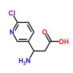3-AMINO-3-(6-CHLORO-PYRIDIN-3-YL)-PROPIONIC ACID Structure