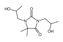 1,3-Bis(2-hydroxypropyl)-5,5-dimethyl-2,4-imidazolidinedione Structure