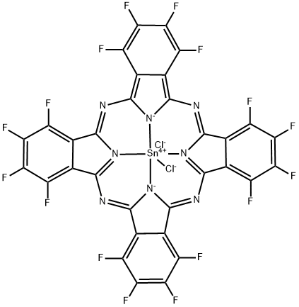1,2,3,4,8,9,10,11,15,16,17,18,22,23,24,25-Hexadecafluorophthalocyanine tin(Ⅳ) dichloro Structure